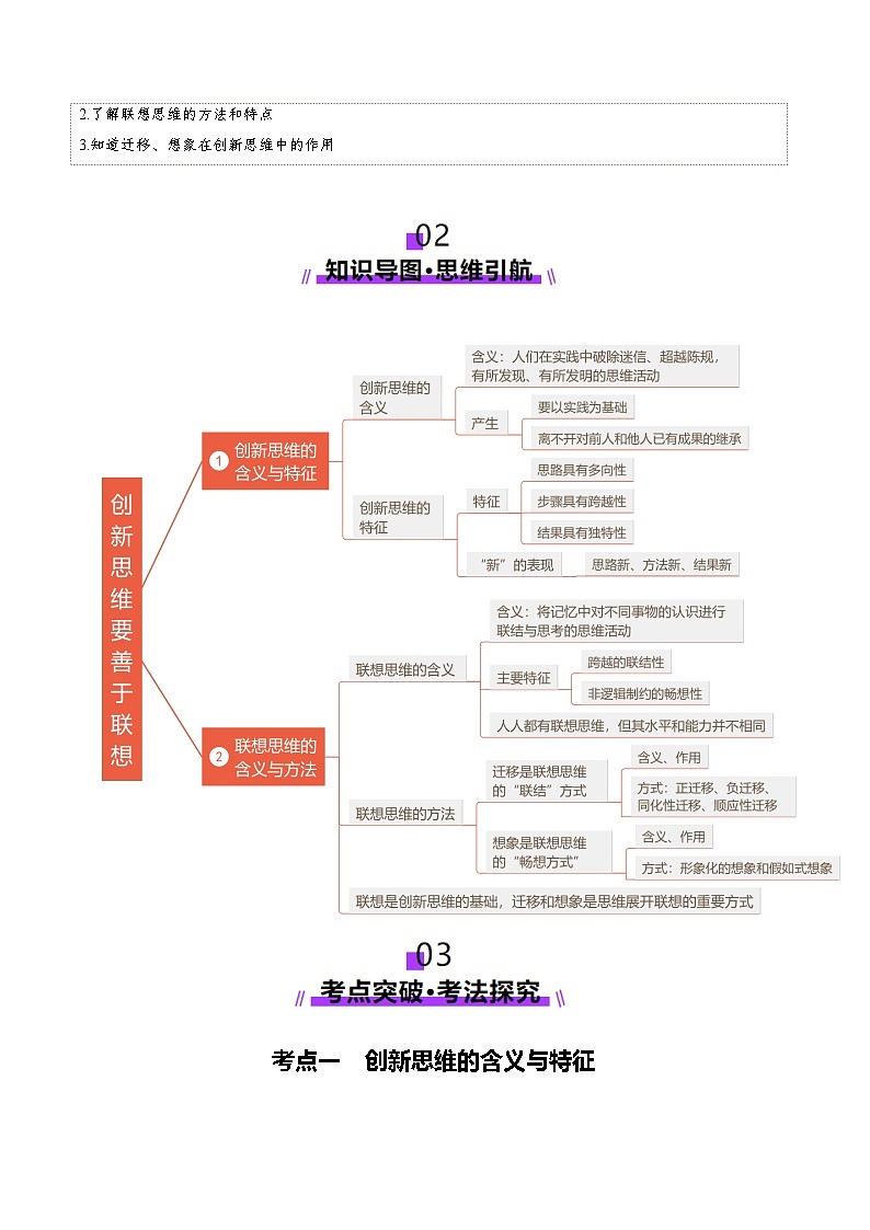 高考政治一轮-创新思维要善于联想（讲义）（原卷版）第2页