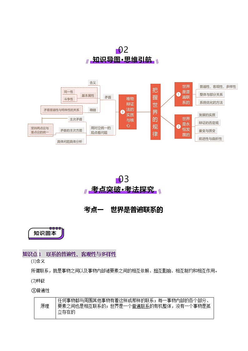 高考政治一轮-把握世界的规律（讲义）（原卷版）第3页