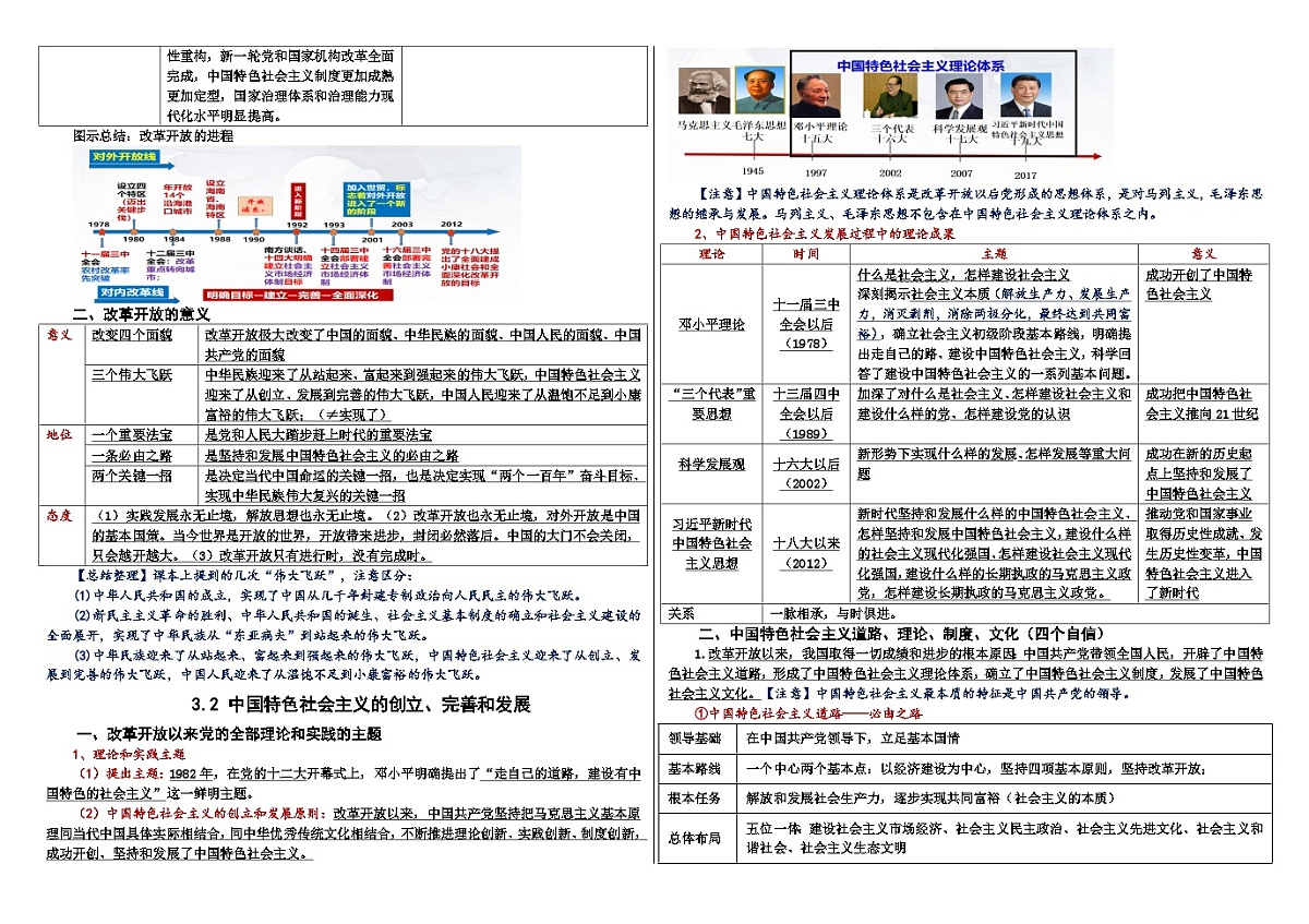第三课 只有中国特色社会主义才能发展中国导学案-2026届高考政治一轮复习统编版必修一中国特色社会主义第2页