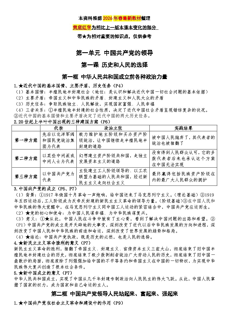 政治与法治知识点整理-2026届高考政治一轮复习统编版必修三第2页