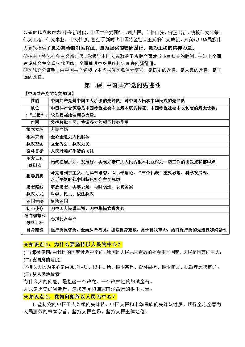 政治与法治-知识清单-2026届高考政治一轮复习统编版必修三第2页
