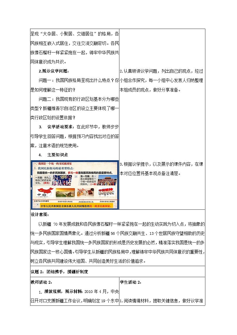 6.2民族区域自治制度 教学设计 2025-2026学年统编版政治必修三政治与法治第3页