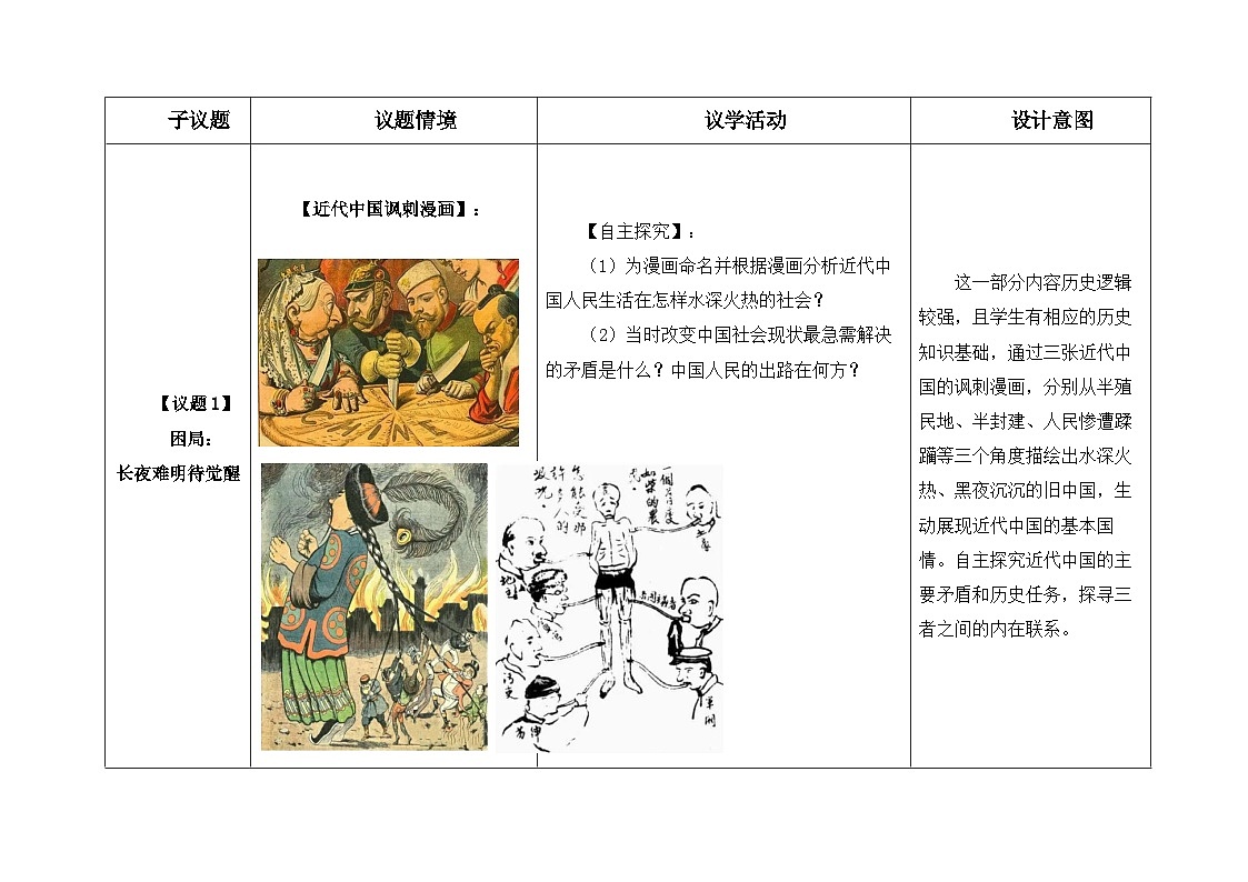 高中思想政治统编版必修3 1.1中华人民共和国成立前各种政治力量表格式教案第2页