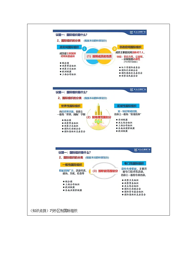 高中思想政治统编版选择性必修1 4.8日益重要的国际组织》表格式教案第3页