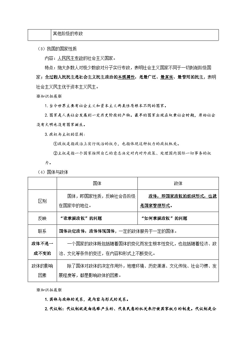 2026年高考政治复习：选择性必修1当代国际政治与经济 必背考点清单 讲义第2页