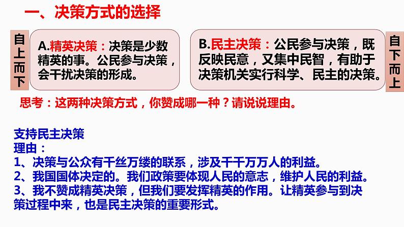 第2课第2框民主决策：作出最佳选择 课件04