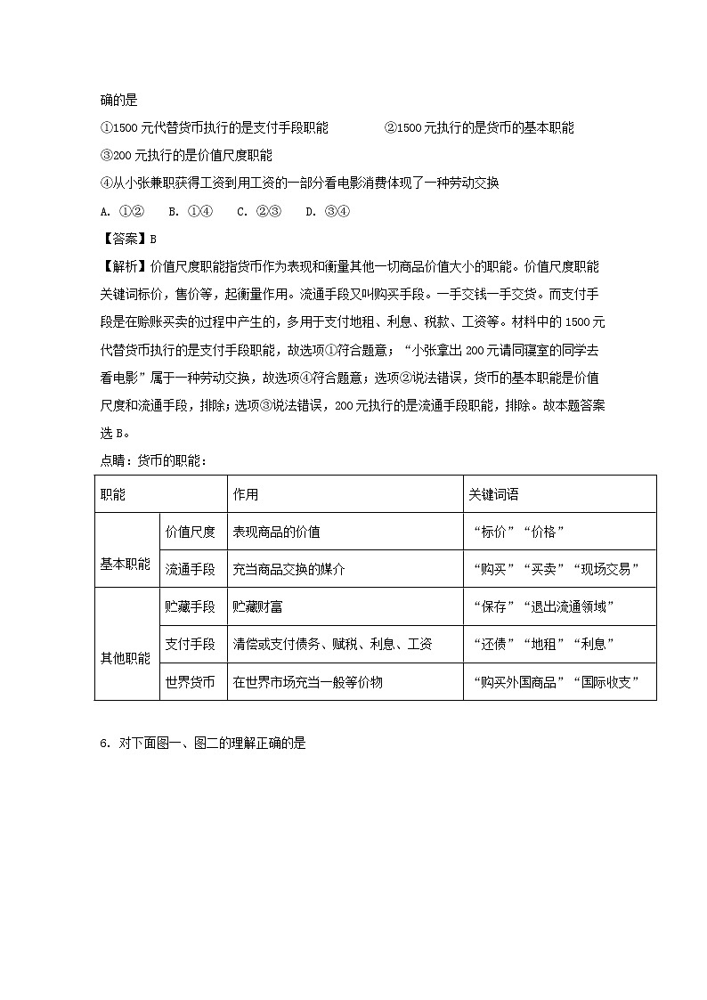 湖南省醴陵市第一中学2017-2018学年高一上学期期中考试政治试题 Word版含解析03