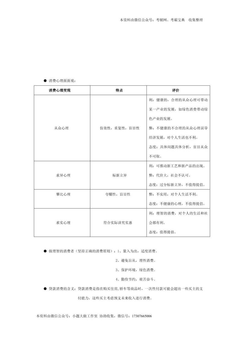 江苏高考政治备考笔记 学案03