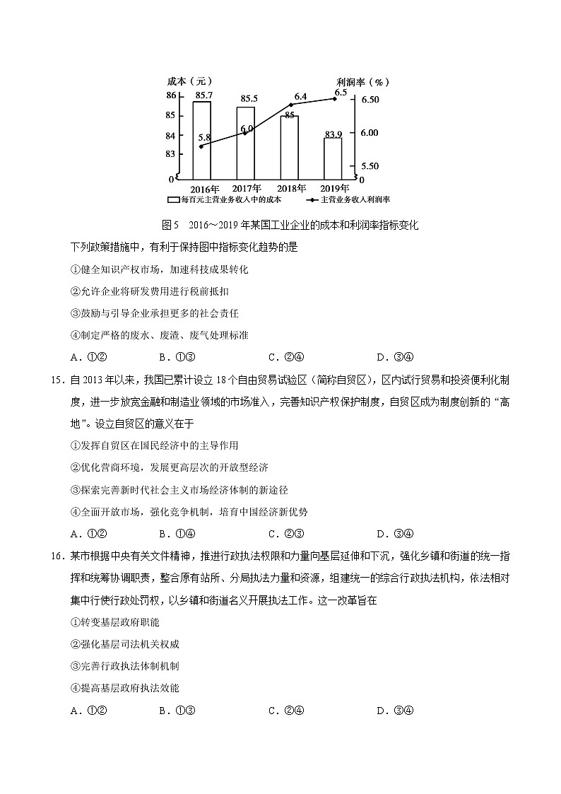 2020年全国卷Ⅱ文综《政治》高考试题（含答案）02