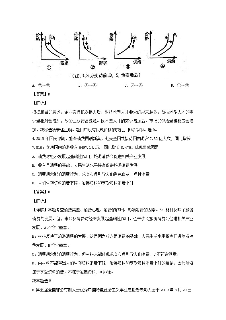 江苏省苏州市2020届高三上学期期中考试政治试题02