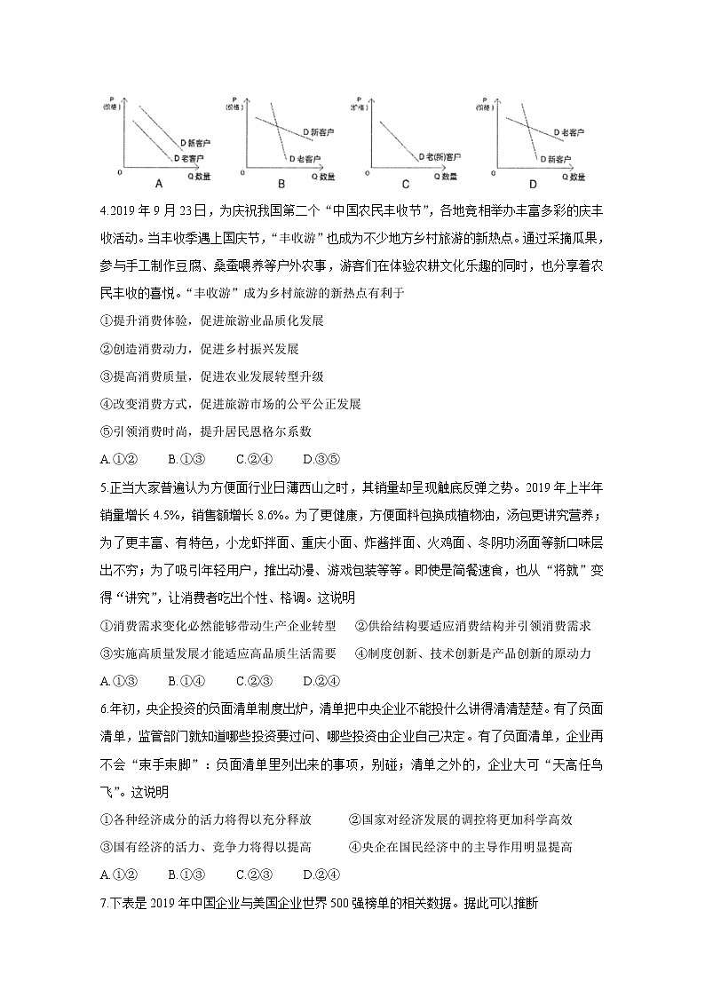安徽省三人行名校联盟2020届高三上学期10月联考试题 政治02