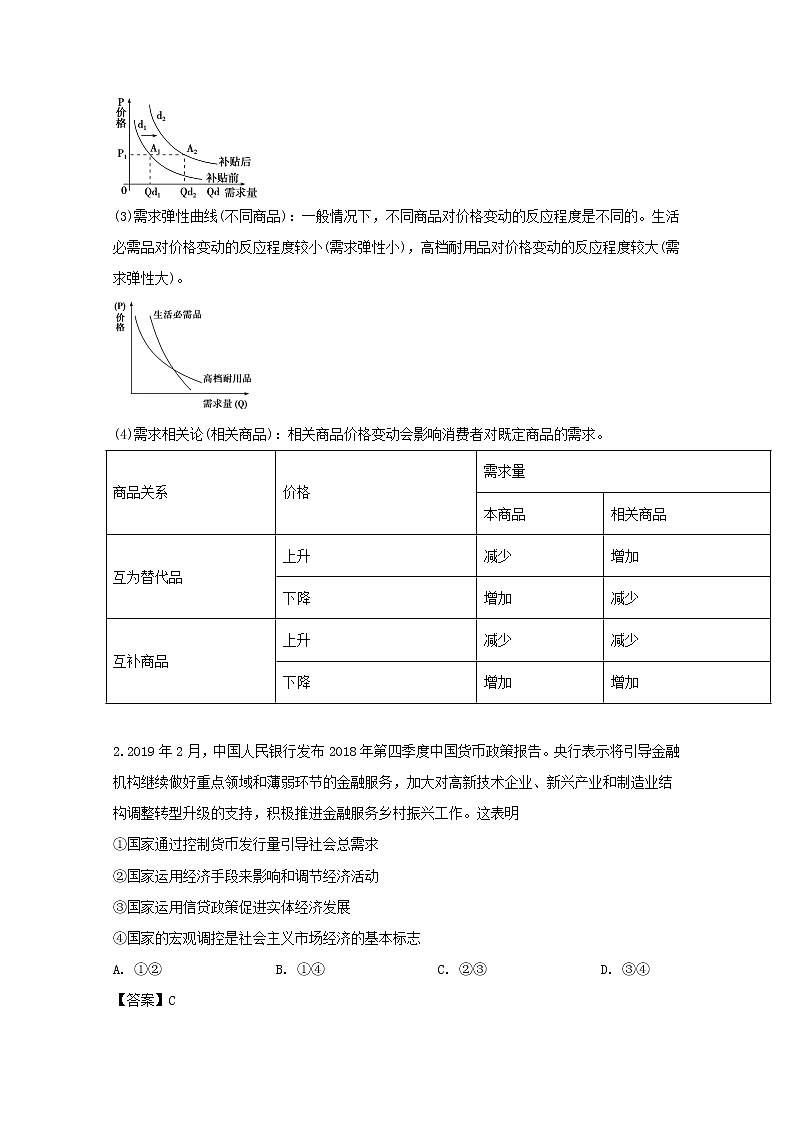 重庆市巴蜀中学2020届高三“一诊”模拟测试文综政治试题02