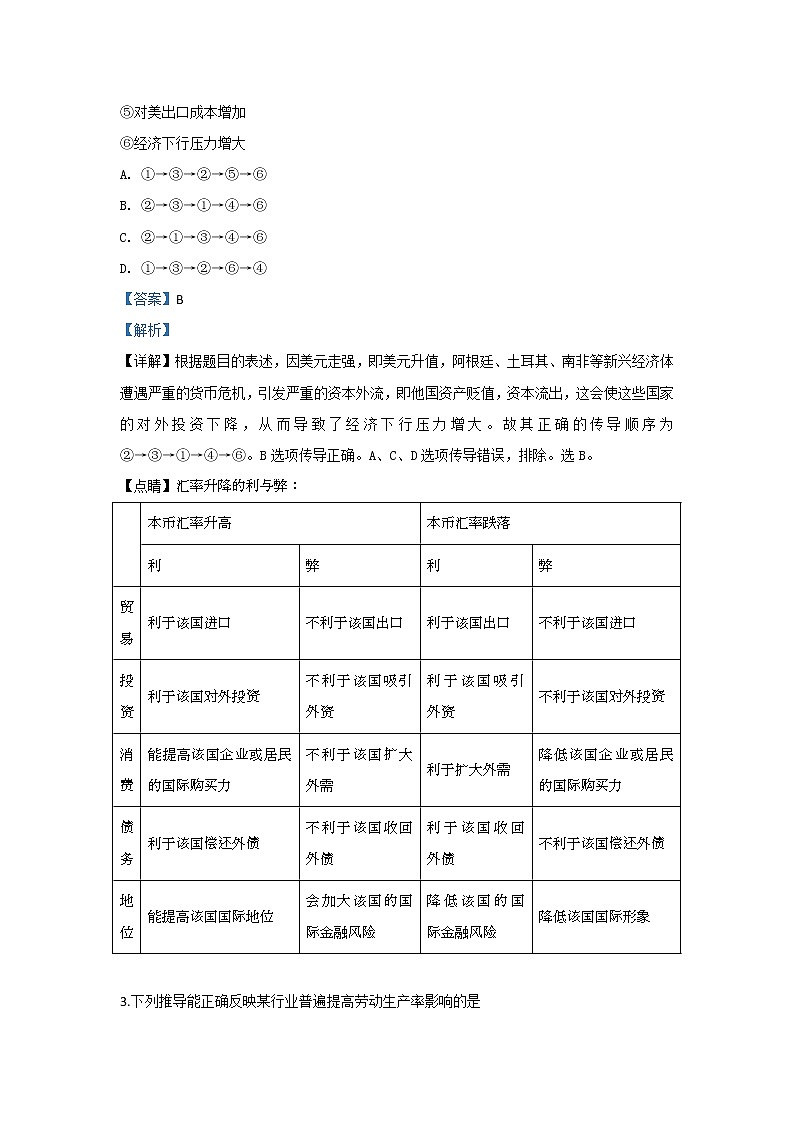 河北省衡水中学2020届高三上学期第四次调研考试政治试题第2页