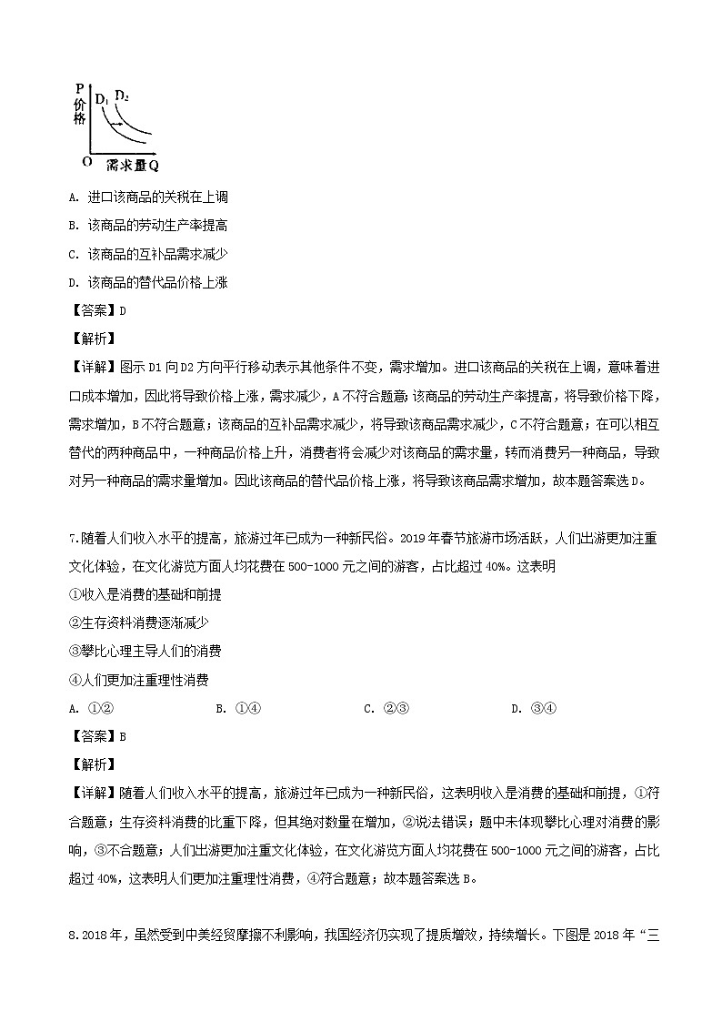 2019届江苏省南京市、盐城市高三第三次调研考试（5月） 政治（解析版）03