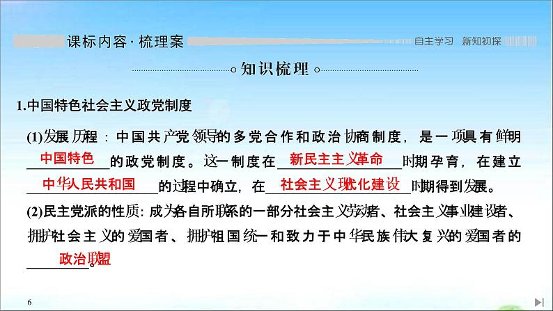 （新）统编版高中政治必修三课件：第二单元+第六课+课时1+中国共产党领导的多党合作和政治协商制度06