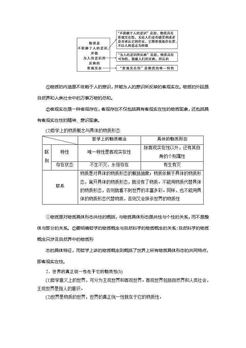 2021版浙江新高考选考政治一轮复习教师用书：必修4第二单元　1第四课　探究世界的本质02