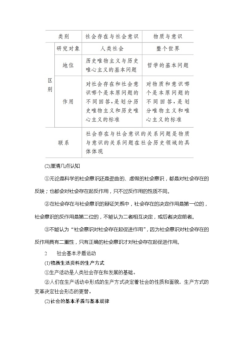 2021高三全国统考政治一轮教师用书（经典版）：第四部分第四单元第十一课寻觅社会的真谛03
