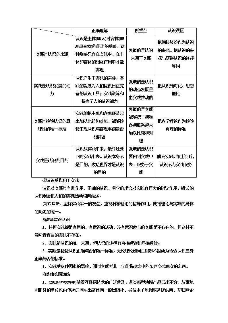 2020版高考一轮复习政治江苏专版讲义：必修4第二单元第六课　求索真理的历程第2页