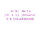2020年高考政治一轮复习课件：第二部分 必修2 第1单元  第1课 生活在人民当家作主的国家(含答案)