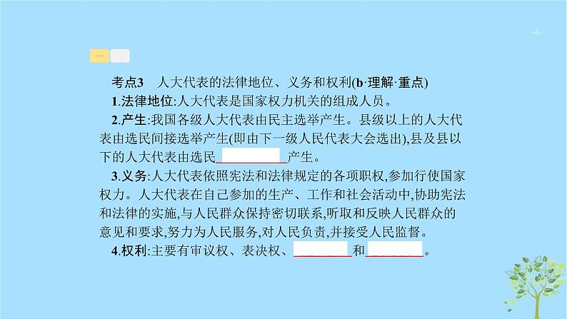 (浙江专用)2020版高考政治一轮优化复习课件15我国的人民代表大会制度(含答案)06