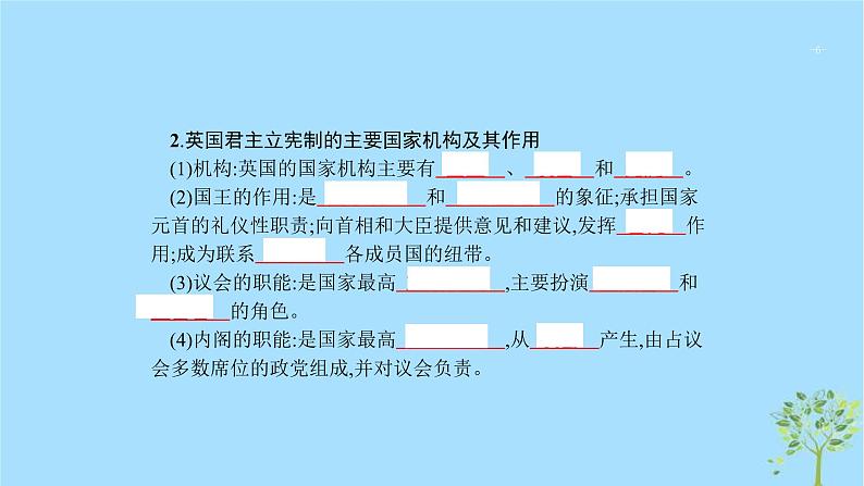 (浙江专用)2020版高考政治一轮优化复习课件39君主立宪制和民主共和制(英国法国)(含答案)06