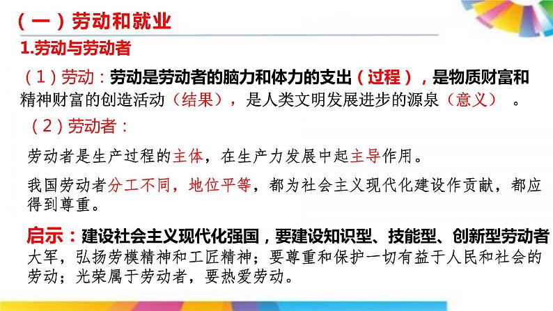 高中政治人教版必修一经济生活5.2新时代的劳动者(共26张PPT)课件02