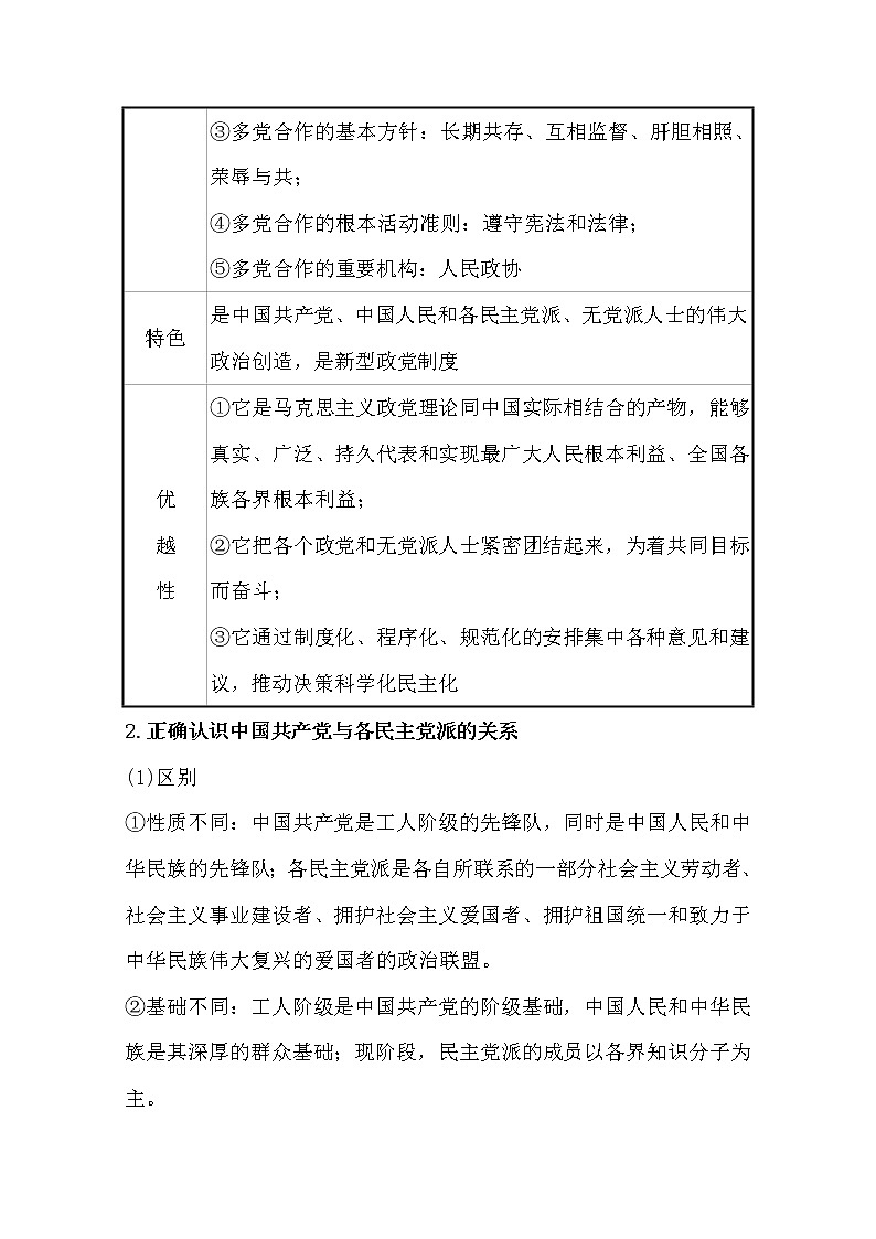 （新教材）2020版政治人教版必修三练习：关键能力 素养形成 2.6.1中国共产党领导的多党合作和政治协商制度 Word版含解析第2页