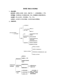 高中政治思品人教统编版必修4 哲学与文化第二单元 认识社会与价值选择第四课 探索认识的奥秘本节综合与测试学案设计