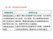 人教统编版必修3 政治与法治基层群众自治制度示范课课件ppt