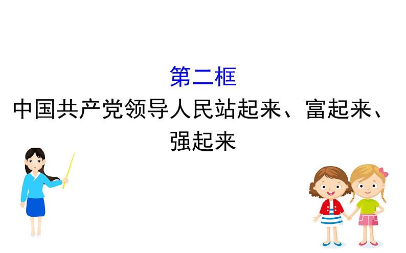 （新教材）2020版政治人教版必修三课件：1.1.2中国共产党领导人民站起来、富起来、强起来 课件（26张）01