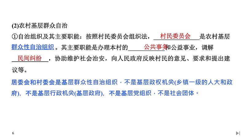 2020年春高中政治统编版必修三政治与法治课件：第二单元 第六课 课时3 基层群众自治制度(共57页PPT)06