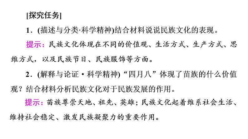 2020-2021学年新教材部编版政治必修4课件：第3单元 第8课　第1框　文化的民族性与多样性（54页）06