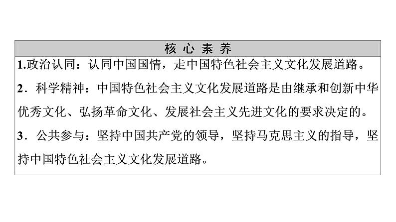 2020-2021学年新教材部编版政治必修4课件：第3单元 第9课　第1框　文化发展的必然选择（57页）04