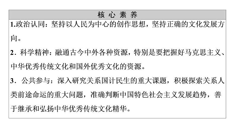 2020-2021学年新教材部编版政治必修4课件：第3单元 第9课　第2框　文化发展的基本路径（61页）04