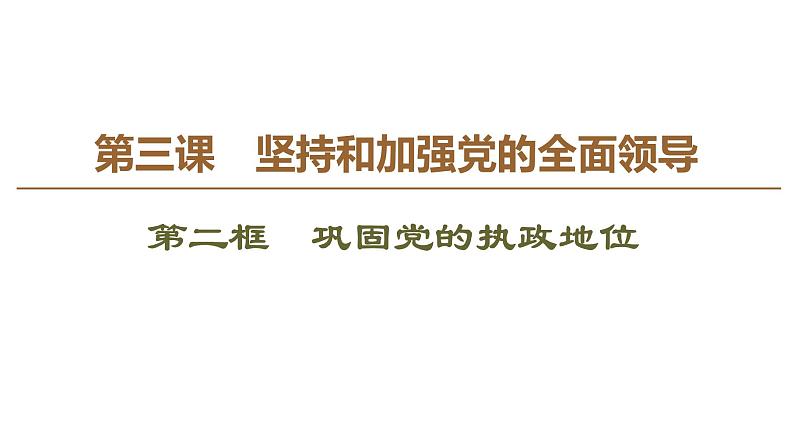 2019-2020学年高中政治部编版第三册课件：第1单元 第3课 第2框　巩固党的执政地位  课件（66张）02