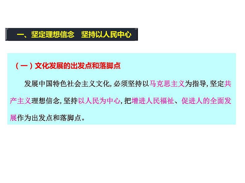 2020-2021学年山东省青岛西海岸新区胶南第一高级中学高中政治统编版（2019）必修4课件：第三单元第九课第二节文化发展的基本路径（15页）04