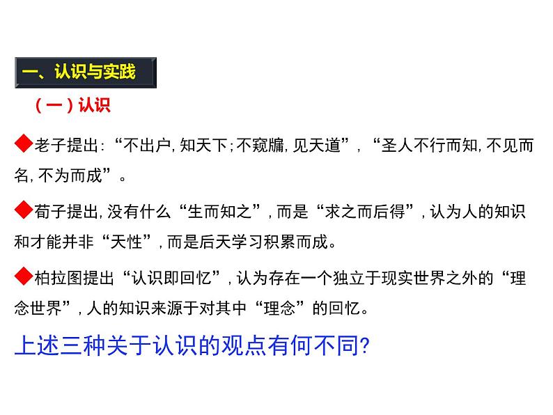 2020-2021学年山东省青岛西海岸新区胶南第一高级中学高中政治统编版（2019）必修4课件：第二单元第四课第一节人的认识从何而来（30页）04