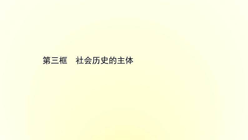 20版高中政治新教材部编版必修四课件：2.5.3 社会历史的主体（共28页PPT）第1页