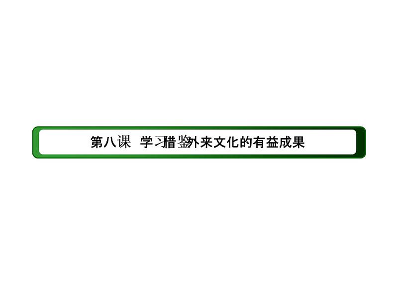 2020-2021学年新教材政治部编版必修第四册课件：8-2 文化交流与文化交融（41页）02