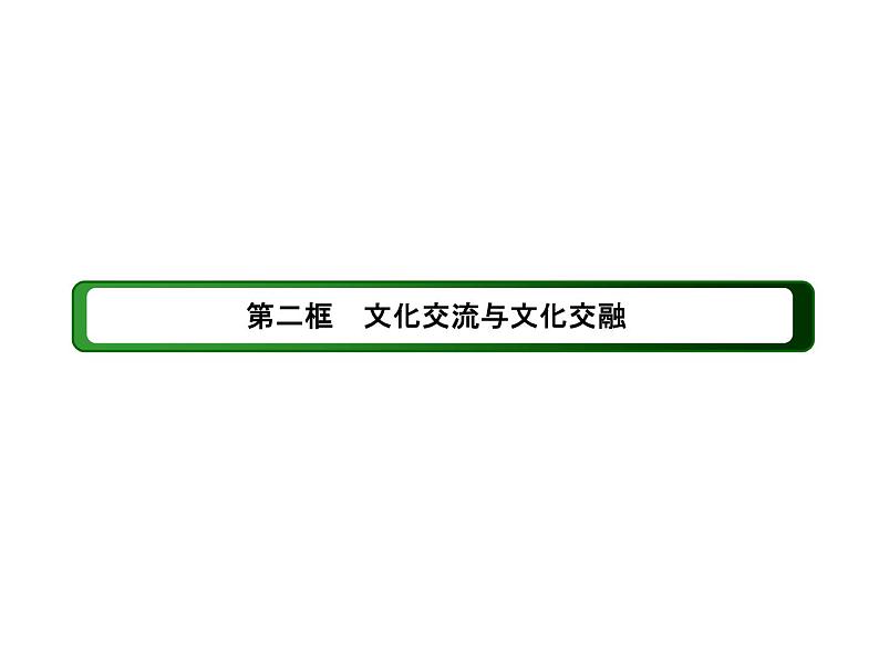 2020-2021学年新教材政治部编版必修第四册课件：8-2 文化交流与文化交融（41页）03