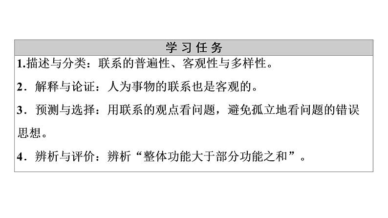 2020-2021学年新教材部编版政治必修4课件：第1单元 第3课　第1框　世界是普遍联系的（62页）03