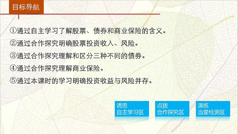 高一政治（人教版必修一）配套课件：第2单元 生产、劳动与经营 第6课 股票、债券和保险03