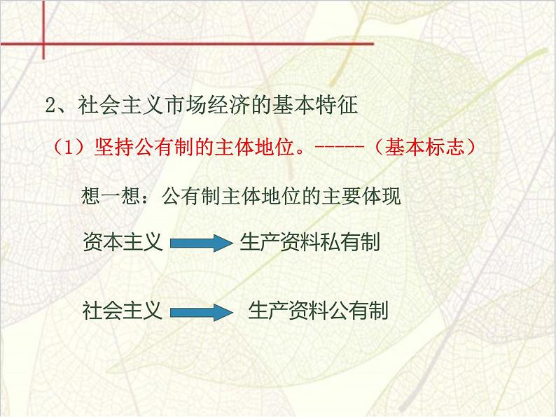 高中人教版政治必修一课件：第九课 第二框《社会主义市场经济》07