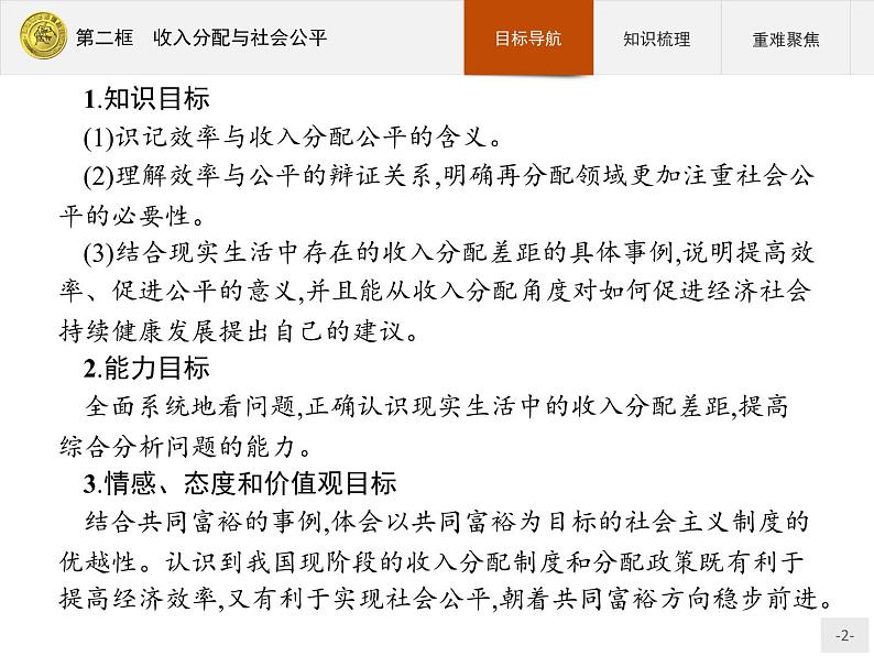 高中政治人教版必修1课件：7.2 收入分配与社会公平02