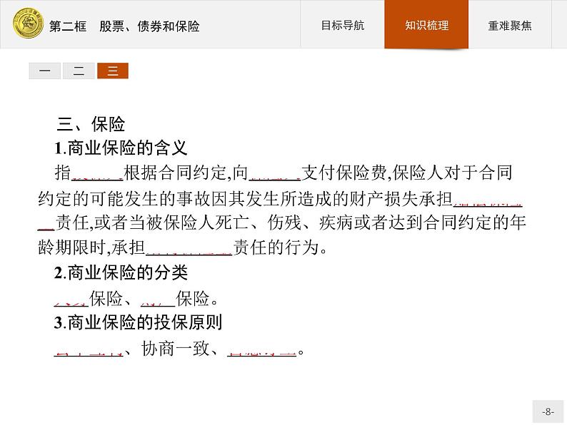 高中政治人教版必修1课件：6.2 股票、债券和保险08