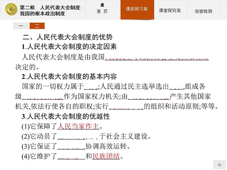 高中政治人教版必修2课件：5.2 人民代表大会制度：我国的根本政治制度06