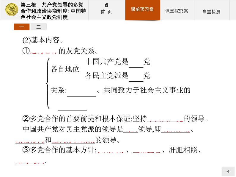 高中政治人教版必修2课件：6.3 共产党领导的多党合作和政治协商制度：中国特色社会主义政党制度04