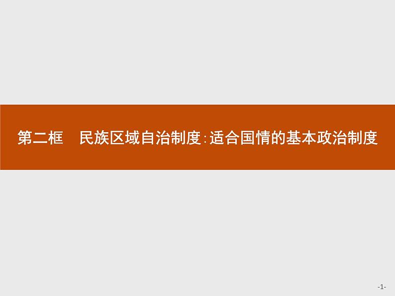 高中政治人教版必修2课件：7.2 民族区域自治制度：适合国情的基本政治制度01