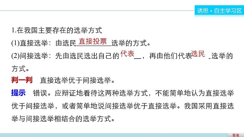 高中政治人教版必修二同步课件：2.1 民主选举：投出理性一票04