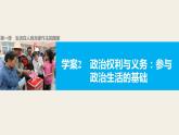 高中政治人教版必修二同步课件：1.2 政治权利与义务：参与政治生活的基础和准则